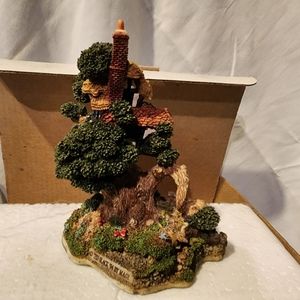 David Winters Handpainted Fairy Tree House W/ Storybook New In Box COA Fairycore